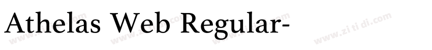 Athelas Web Regular字体转换